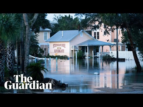 Hurricane Helene swamps Florida neighbourhoods after making landfall