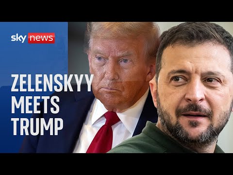 Donald Trump meets Ukrainian President Volodymyr Zelenskyy