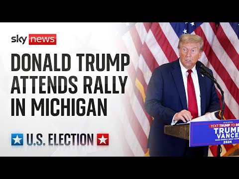 Watch live: Donald Trump attends rally in Michigan