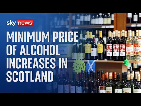 Minimum alcohol unit price increases by 30% in Scotland