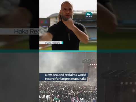 New Zealand reclaims world record for largest mass haka | ITV News