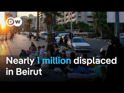 Hezbollah says it’s ready for Israeli incursion as Beirut’s displaced sleep in the streets| DW News