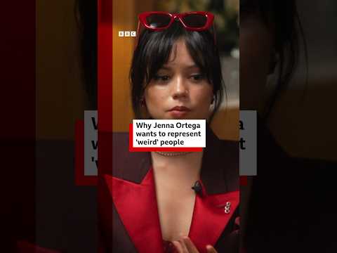 Jenna Ortega says she’s excited to play ‘weird’ characters. #JennaOrtega #Beetlejuice #BBCNews