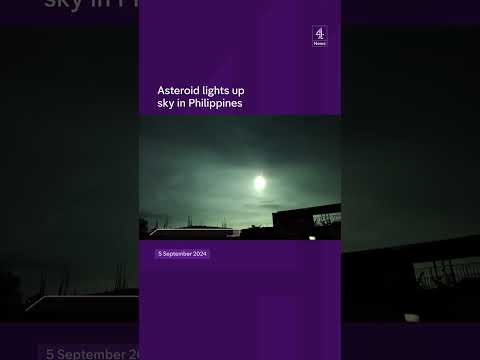 Asteroid lights up sky in Philippines