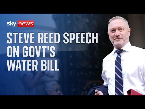 Environment Secretary Steve Reed delivers speech on government’s new Water Bill