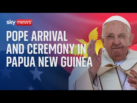 Pope Francis’ arrival and ceremony in Papua New Guinea