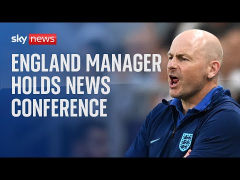 Watch live: England manager Lee Carsley and Harry Kane hold news conference in Dublin