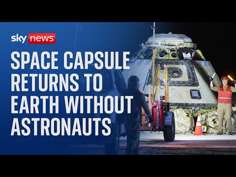 Two astronauts left behind on ISS as Boeing’s Starliner capsule lands on earth empty