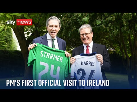 Sir Keir Starmer’s first official visit to Ireland – meeting Irish Taoiseach Simon Harris