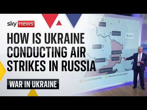 How is Ukraine able to conduct long-range strikes into Russia?