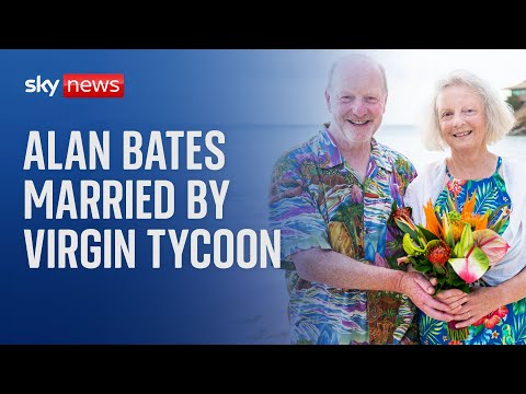 Post Office campaigner Alan Bates marries on billionaire Richard Branson’s private island