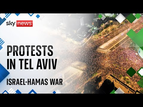 Watch live: Protests in Tel Aviv as pressure mounts on Benjamin Netanyahu