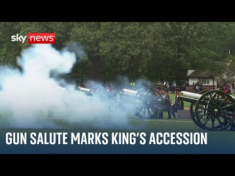 41-gun salute in London marks King’s accession to the throne