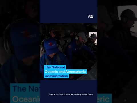 What it looks like to fly through hurricane Milton | DW News