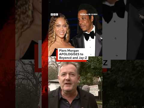 Piers Morgan apologises to Beyoncé and Jay-Z for guest’s claims. #JaguarWright #Diddy #BBCNews