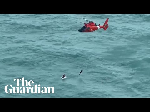 Hurricane Milton: US Coast Guard rescues man clinging to ice chest in Gulf of Mexico