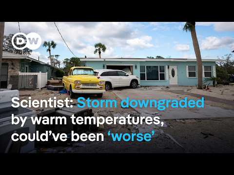 After leaving destruction in its path in Florida, Hurricane Milton is now well out to sea | DW News