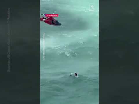 Hurricane Milton: Man stranded at sea rescued
