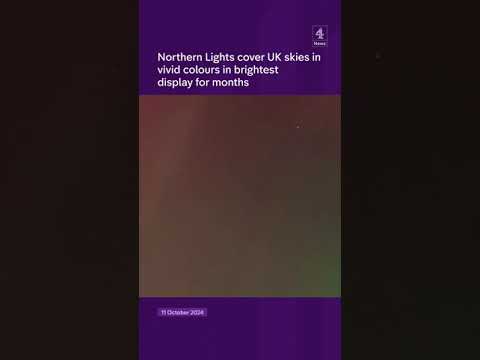 Northern Lights dazzle in skies across the UK