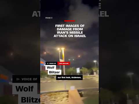 First images of damage from Iran’s missile attack on Israel