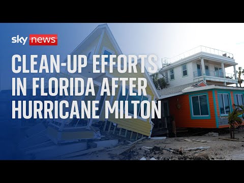 Watch live: Clean-up efforts continue in Florida after Hurricane Milton