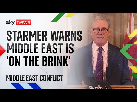 PM says UK ‘stands with Israel’ in wake of Iran’s attack and warns Middle East is ‘on the brink’
