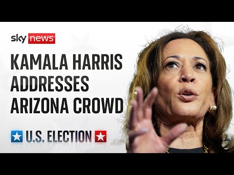 Kamala Harris speaks in Arizona on the campaign trail