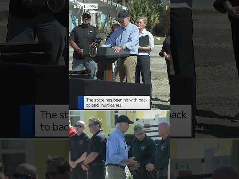 Joe Biden assesses damage of Hurricane Milton