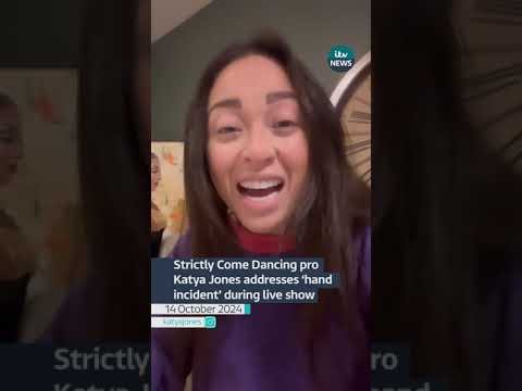 Strictly Come Dancing pro Katya Jones addresses ‘hand incident’ during live show #itvnews | ITV News