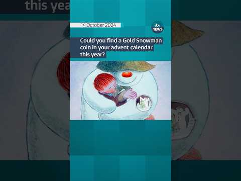 Can you find a Gold Snowman coin in your advent calendar this year? #itvnews #shorts