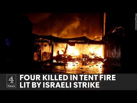 Gaza: Israeli attack ignites deadly fire in hospital tent camp