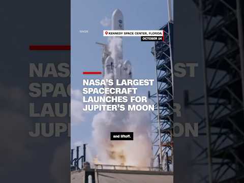 NASA’s largest spacecraft launches for Jupiter’s moon