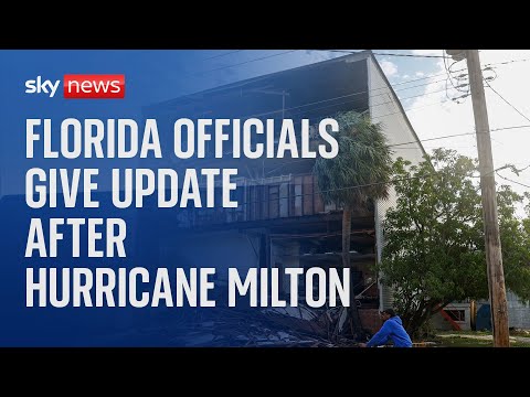 Florida Governor Ron DeSantis gives an update following Hurricane Milton