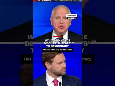 Walz and Vance discuss ‘threats’ to democracy