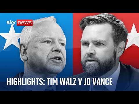 Walz v Vance: Highlights of US Vice Presidential debate