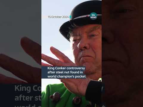 A steel nut replica was found in the pocket of King Conker David Jakins #itvnews