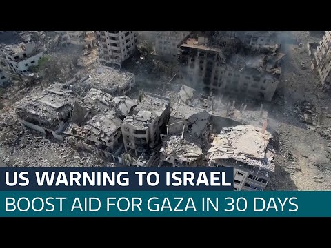 US warns Israel to improve humanitarian situation in Gaza or risk weapons funding | ITV News
