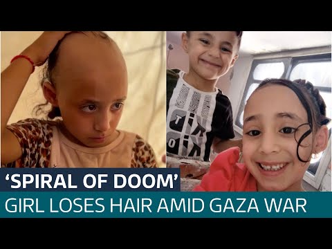 ‘Spiral of doom’: Girl, 8, loses hair amid Israel’s bombardment of Gaza | ITV News