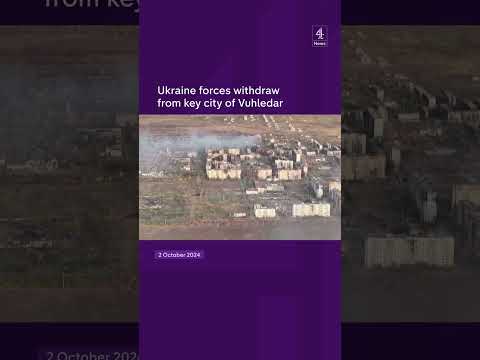 Ukraine forces withdraw from key city of Vuhledar