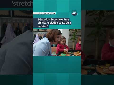 Education Secretary: Free childcare pledge could be a ‘stretch’ #itvnews
