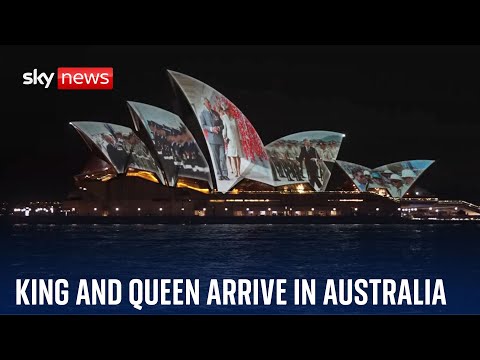 King and Queen arrive in Australia ahead of royal tour