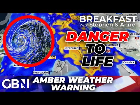 ‘DANGER to life’ weather warning issued as Storm Ashley set to BATTER the UK with EXPLOSIVE winds
