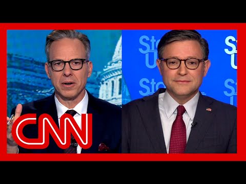 ‘Nope, nope’: Tapper pushes back on Johnson’s defense of Trump