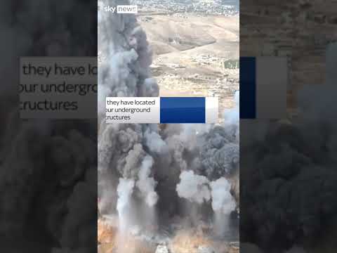 Moment IDF blow ‘Hezbollah tunnels’ with explosives