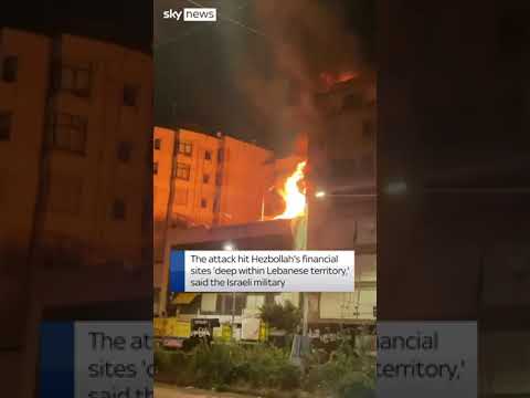 IDF hit ‘Hezbollah financial sites’