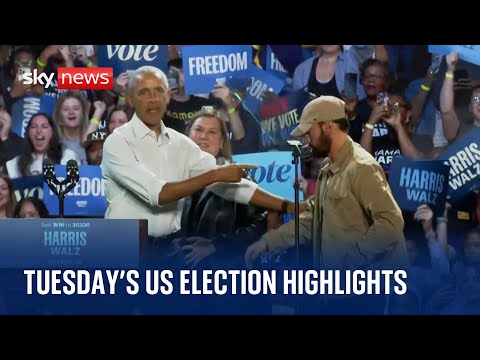 Tuesday’s US election campaign highlights