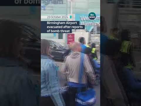 Birmingham Airport evacuated amid ‘police incident’ after reports of bomb threat #itvnews #shorts