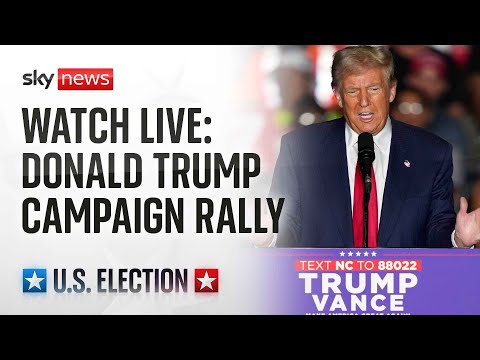 Watch live: Republican presidential nominee Donald Trump holds campaign rally