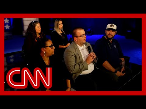 How voters in the audience reacted to Harris town hall