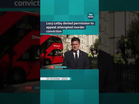 Lucy Letby denied permission to appeal attempted murder conviction#itvnews #shorts